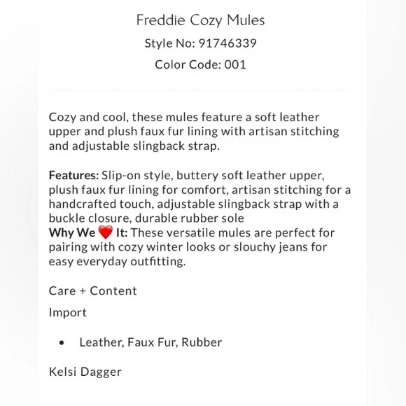 ▪️NIB Kelsi Dagger Brooklyn Freddie Black Shearling Slingback Clogs - Picture 5 of 13